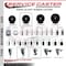 Service Caster 3.5'' SS Soft Rubber Wheel Swivel 1-1/4'' Expanding Stem Caster SCC-SSEX20S3514-SRS-114 - alternate 3